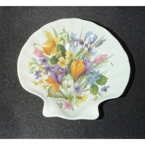 Vtg Royal Stafford Ring Soap Dish Bone China Victoria's Secret England Floral